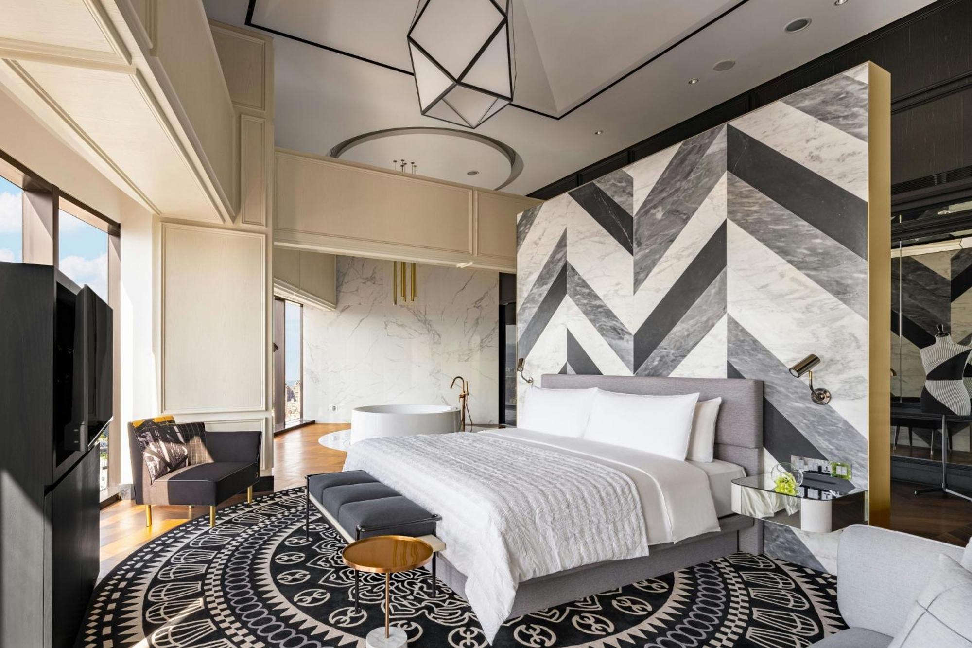 Le Meridien 台中市 エクステリア 写真 A bedroom at the hotel